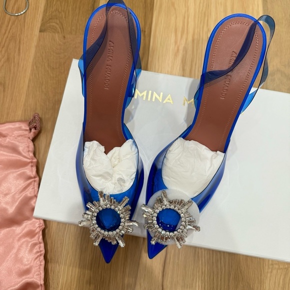 BNIB AMINA MUADDICLASSIC BEGUM PUMP BLUE